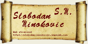 Slobodan Minoković vizit kartica